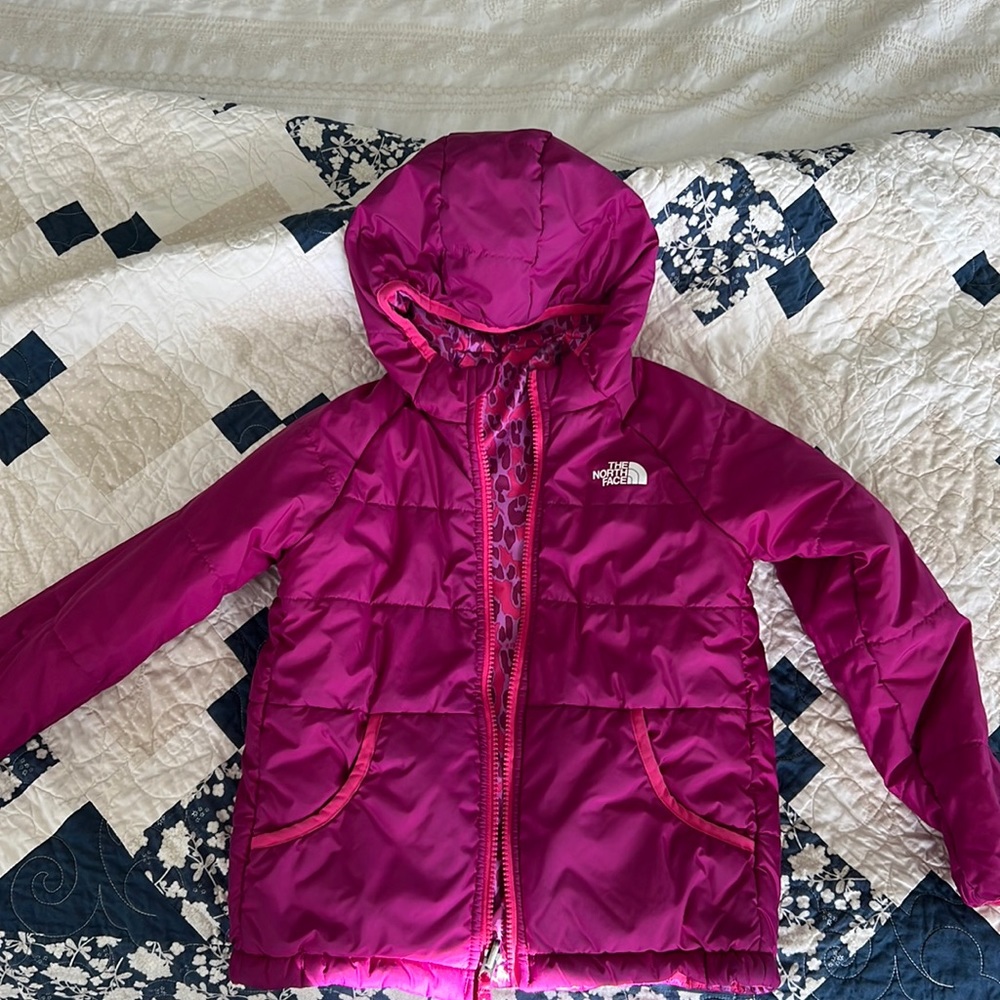 The North Face Kids' Perrito Reversible
Water Repellent Hooded Jacket - Size 6